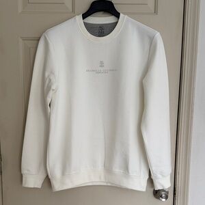Brunello Cucinelli Cream Crewneck Sweater